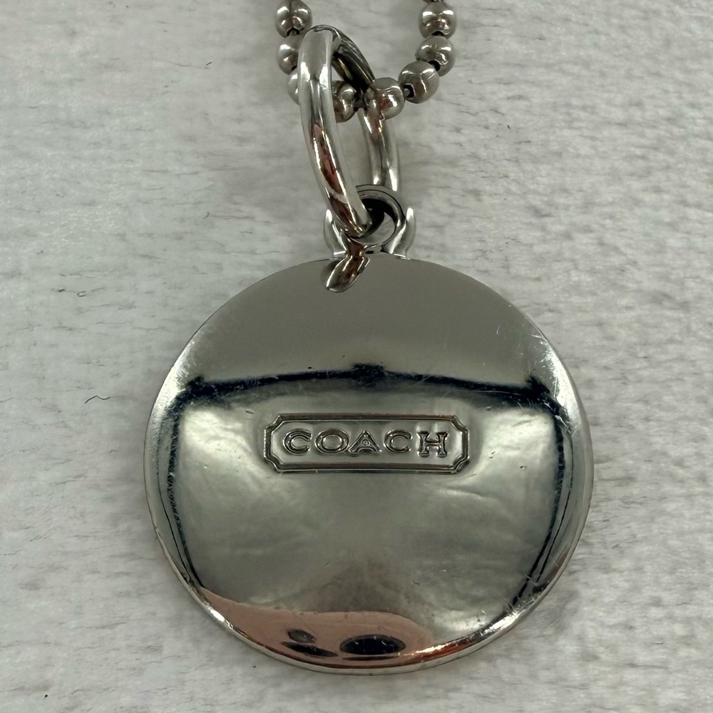 Coach Silver around Bag Tag/Charm - Picture 8 of 8